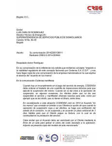 CREG E-2014-003044 - CREG Comisión de Regulación de