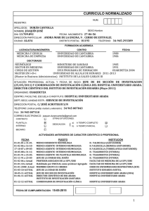 Currículum de Joaquín Durán-Cantolla
