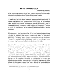 FISCALIZACIÓN DE RECURSOS Berenice García Huante.