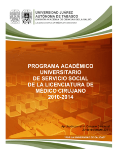 para pasantes de medicina en servicio social ciclo 2012.