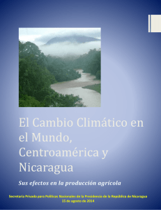 El Cambio Climático en el Mundo, Centroamérica y Nicaragua