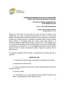 VP 04 de Marzo 2015ORD - Instituto Duranguense de Acceso a la