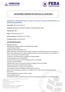 LICITACIONES VIGENTES DE FECHA EL 01 y 02.09.2014