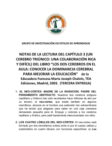 NOTAS DE LA LECTURA DEL CAPÍTULO 3 (UN