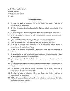 U. E. Colegio Las Cumbres II Materia: Química Prof.:  Inmaculada García 3