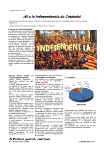 ¡SI a la independencia de Cataluña!