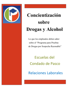 estándares de conducta relacionados a drogas y alcohol