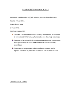 plan de estudios arca 2015 - REGIONAL LA PLATA del Colegio de
