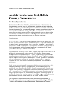 Análisis Inundaciones Beni, Bolivia Causas y Consecuencias