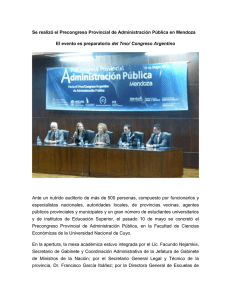 gacetilla - Congreso de Administración Pública