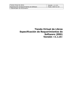 Especificación de Requerimientos de Software