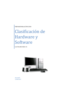 Clasificación de Hardware y Software