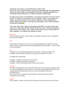 Tutorial de como hacer un virus fácilmente en batch (.bat)
