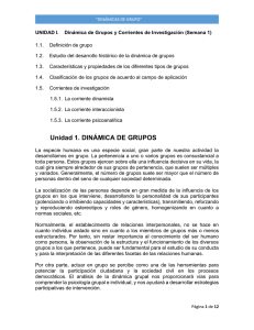 UNIDAD I.    Dinámica de Grupos y Corrientes... 1.1. Definición de grupo 1.2.
