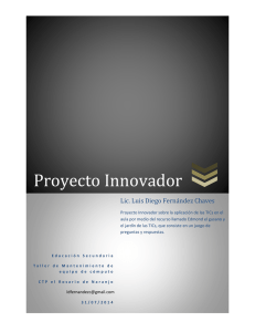 Proyecto innovador - Docentes Innovadores.net