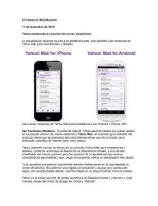 Las nuevas versiones de Yahoo Mail para smartphones