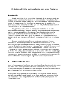 El Sistema DISC y su Correlación con otras Posturas