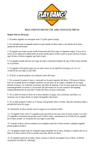 REGLAMENTO HOCKEY DE AIRE (TEJO ELÉCTRICO) Reglas