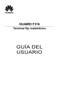 GUÍA DEL USUARIO HUAWEI F316