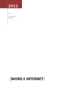WORD E INTERNET - AREVALO GAMBOA, James Oliverth sección