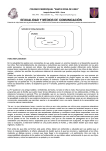 sexualidad y medios de comunicación