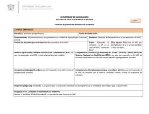 Formatos Plan de academia y clase