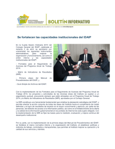 Se fortalecen las capacidades institucionales del IDAIP