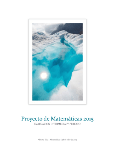 Proyecto de Matemáticas 2015