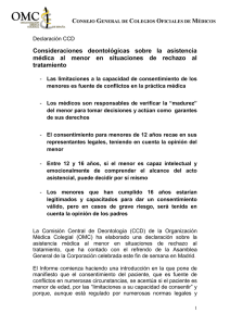 Nota prensa Declaracion CCD sobre asistencia m%E9dica menor