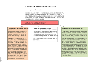 1 definición de innovación educativa