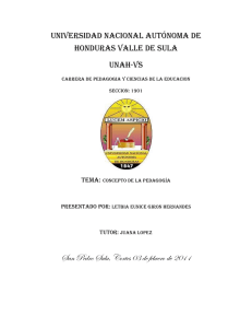 Universidad nacional autónoma de honduras valle de sula UNAH