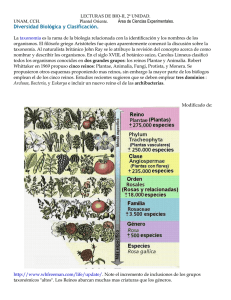 11 Diversidad Biológica y Clasificación