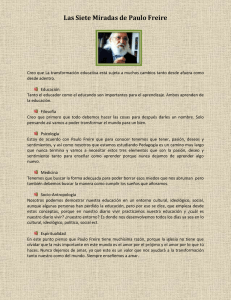 Las Siete Miradas de Paulo Freire