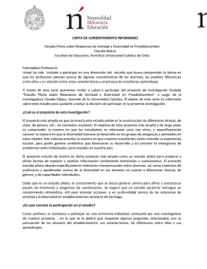 Carta de consentimiento informado profesores