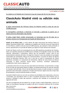 Descargar nota - ClassicAuto Madrid