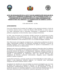 Bolivia celebrará acto de socialización en torno a nueva Ley de