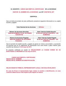 Certificación de Revisor Fiscal o Contador