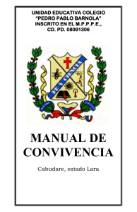 MANUAL DE CONVIVENCIA  Cabudare, estado Lara