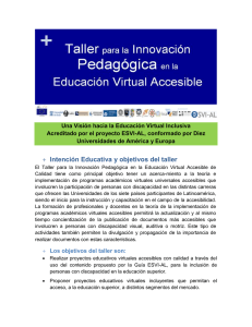 Una Visión hacia la Educación Virtual Inclusiva