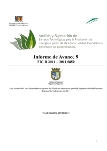 Informe de Avance 9 FIC R 2011 – 3011 0850
