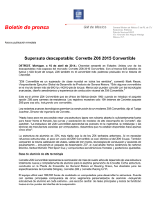 Superauto descapotable: Corvette Z06 2015 Convertible