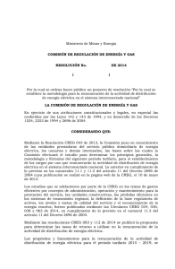 Creg179-2014 - CREG Comisión de Regulación de Energía y