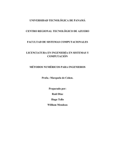 UNIVERSIDAD TECNOLÓGICA DE PANAMÁ CENTRO REGIONAL
