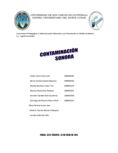 UNIVERSIDAD DE SAN CARLOS DE GUATEMALA CENTRO UNIVERSITARIO DEL NORTE CUNOR