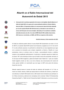 Abarth en el Salón Internacional del Automóvil de Dubái 2015