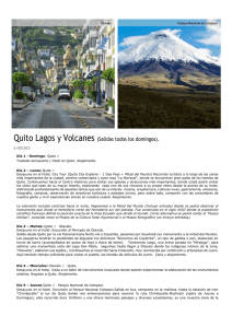 Quito Lagos y Volcanes (Salidas todos los domingos). .