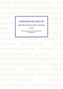 LITERATURA DEL SIGLO XV - Colegio MM. Mercedarias de D