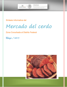 Mercado del cerdo  Mayo  / 2015 Síntesis informativa del
