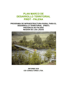 Plan Marco de Desarrollo Territorial PIRDT – Palena