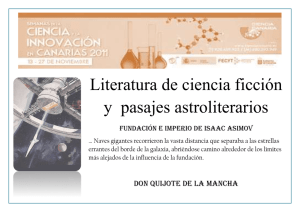 Literatura de Ciencia Ficción y pasajes astroliterarios